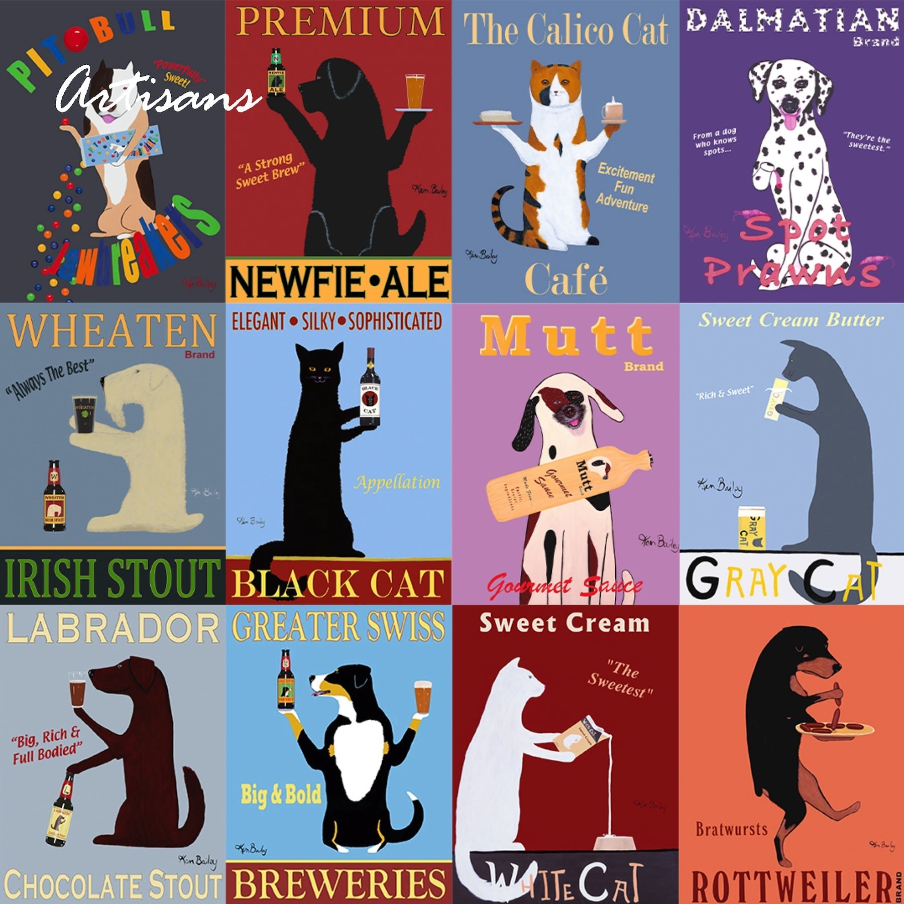 Vintage Pet Advertising Art.