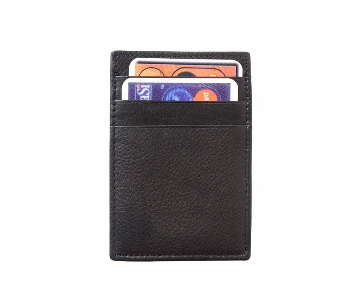 Mario Italian Leather Card Holder Money Clip