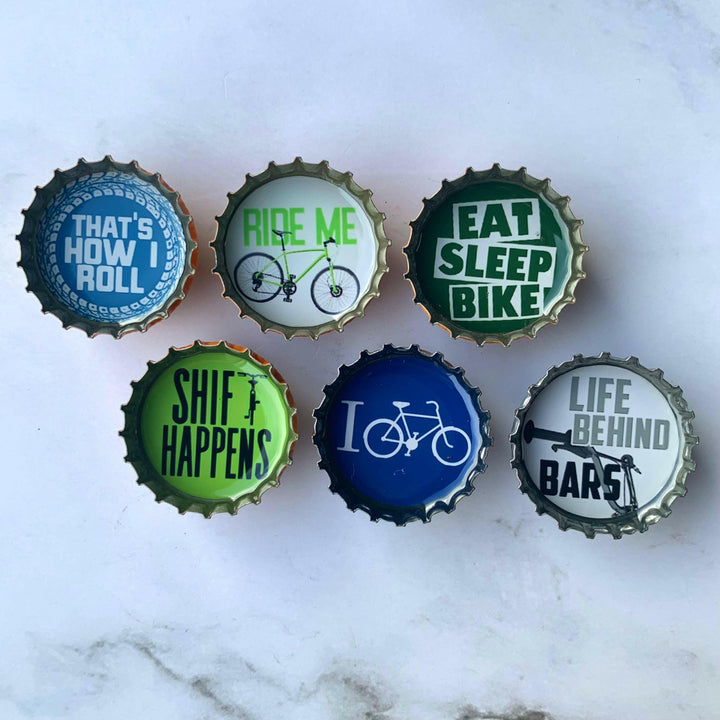 Bottlecap Magnet 6-packs in Themed Collections | Artisans.