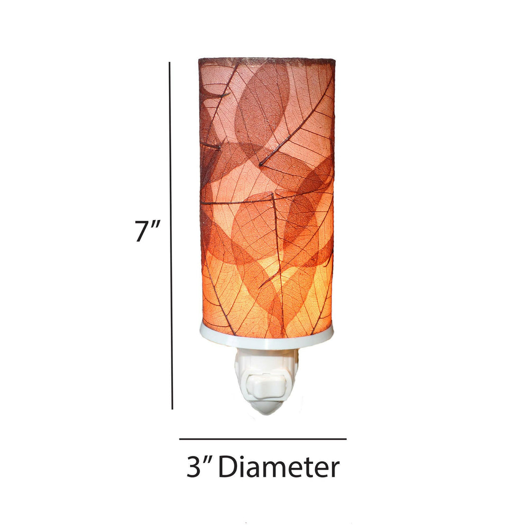 Cylinder Night Light Collection — Made of Cocoa Leaves | Artisans.