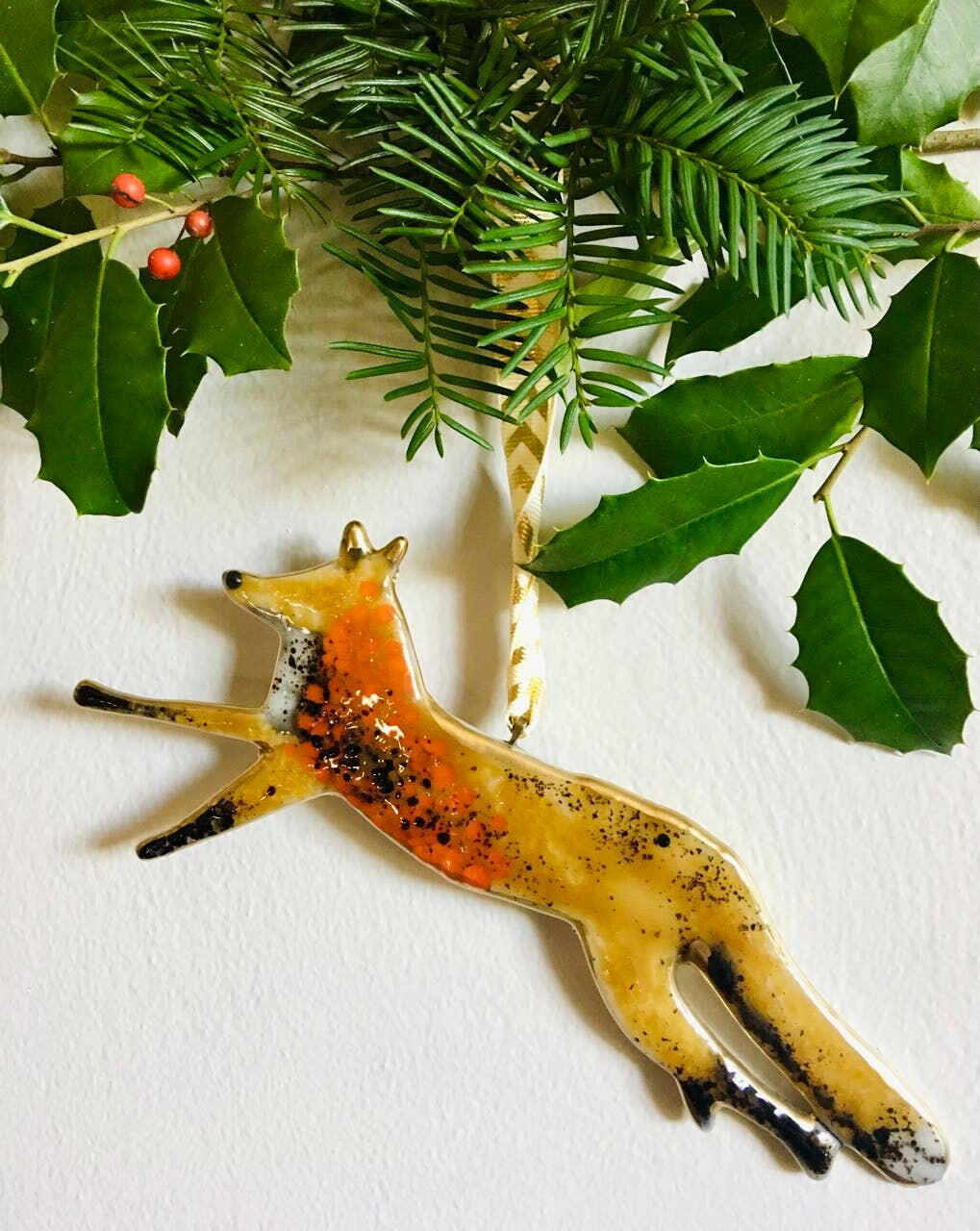 Wild Animals - Set of 5 - Holiday Ornaments / Suncatchers | Artisans.