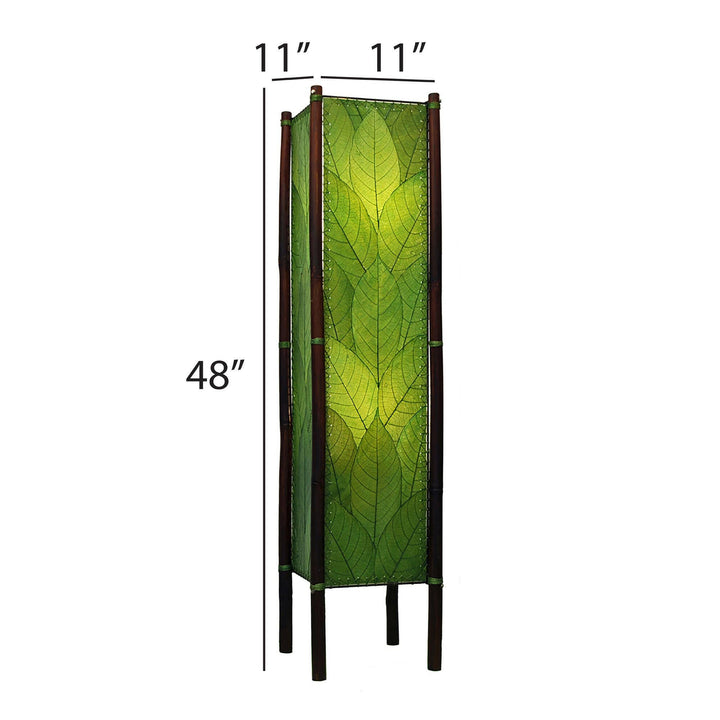 Fortune Large Floor Lamp — Made with Cocoa Leaves | Artisans.