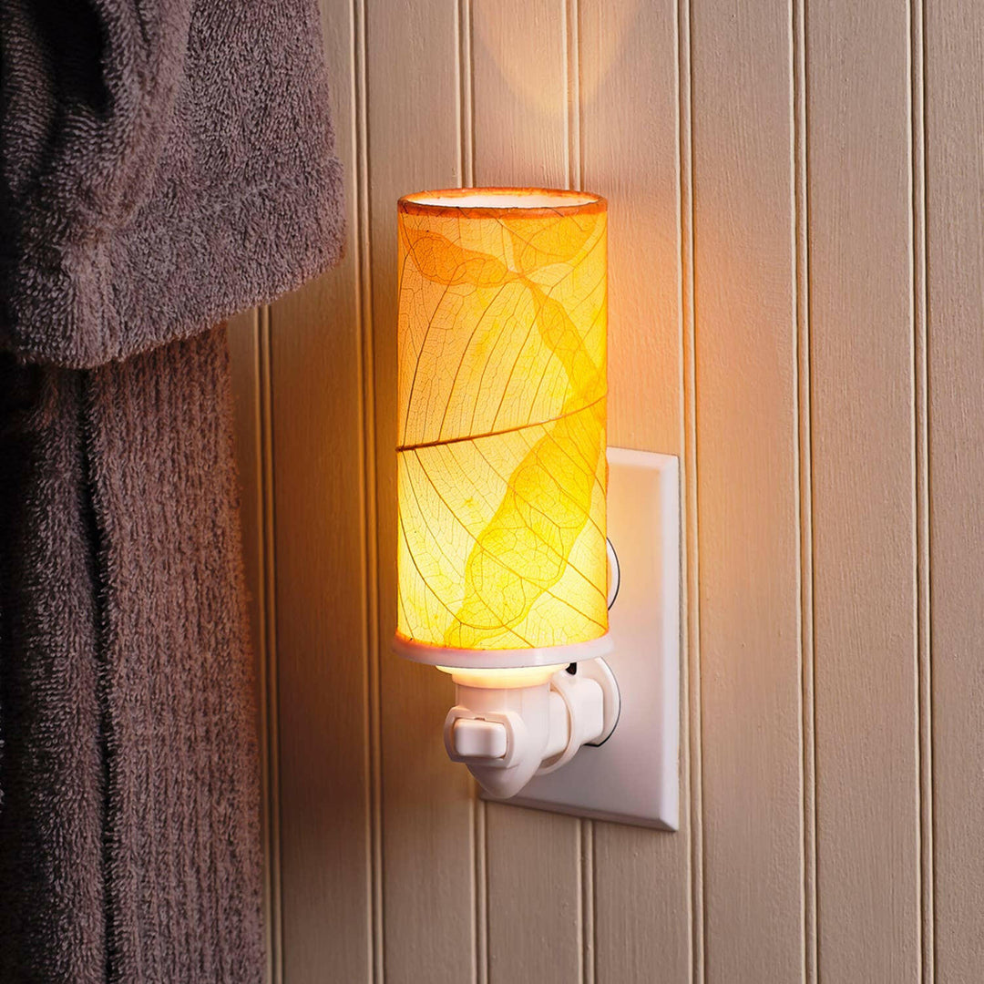 Cylinder Night Light Collection — Made of Cocoa Leaves | Artisans.