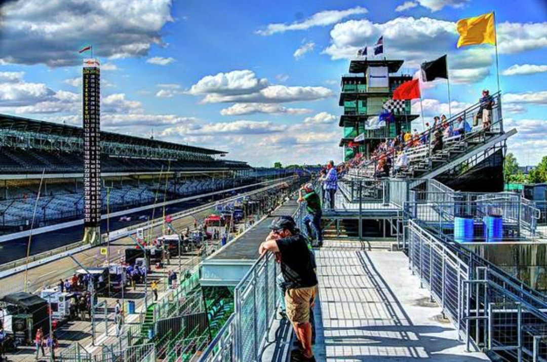 Main Straight at Indianapolis Motor Speedway Framed Print | Artisans.
