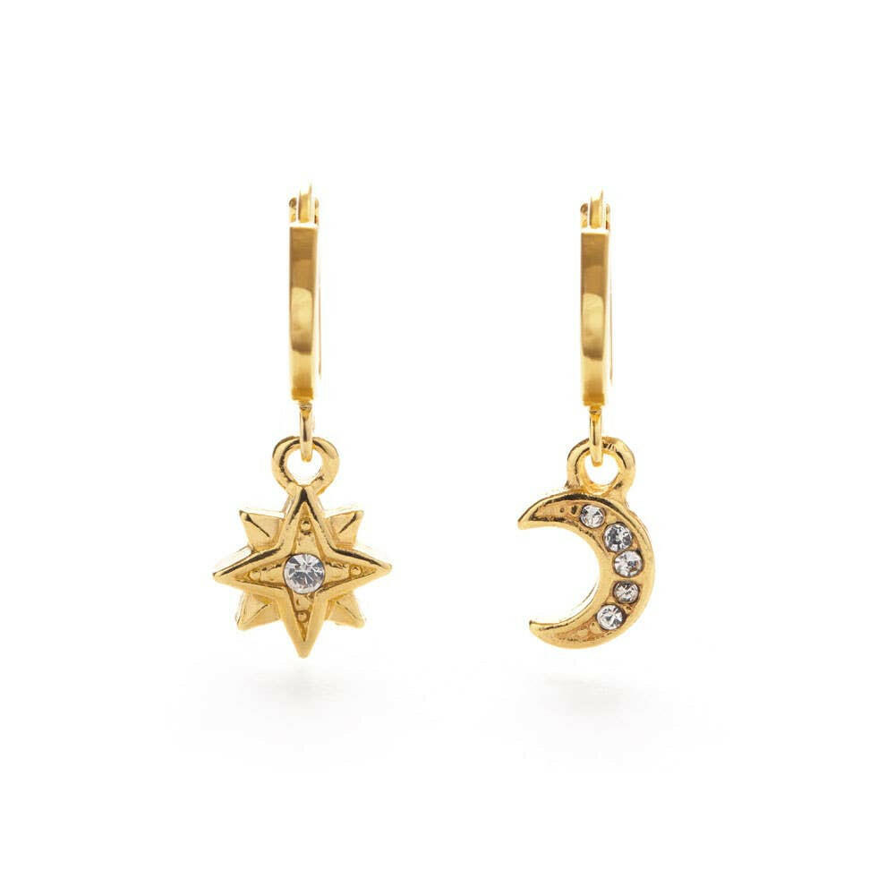 Starry Night Huggie Hoops | Artisans.