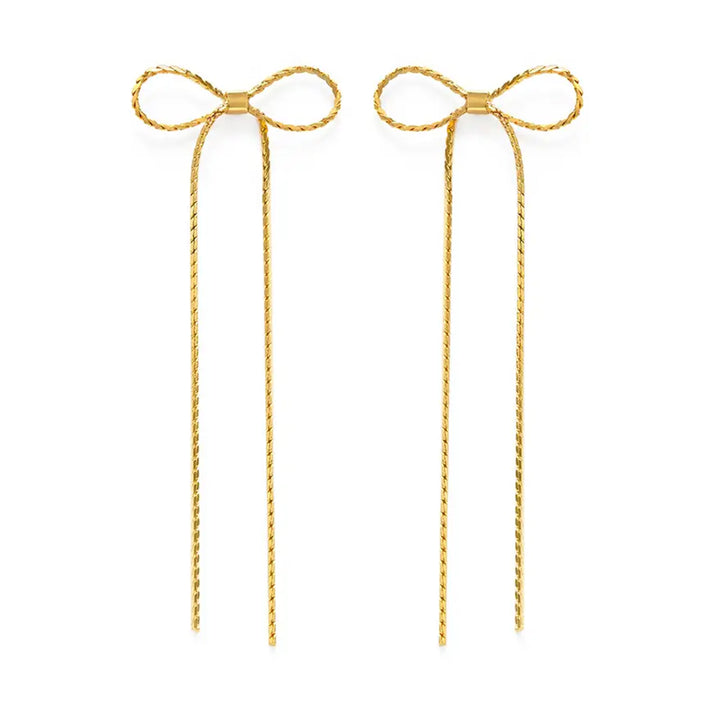 California Long Bow Stud Earrings