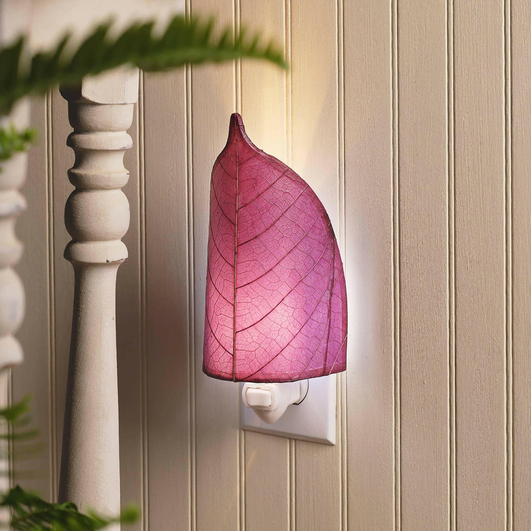 Leaf Night Light Collection — Made with Cocoa Leaf Shade | Artisans.