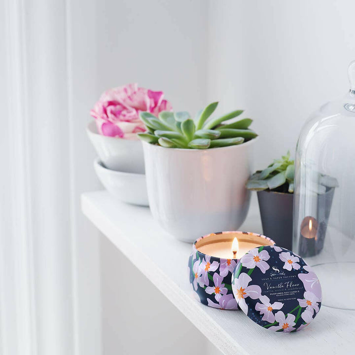 Small Tin Soy Candle Collection — Assorted Signature Scents for Home | Artisans.