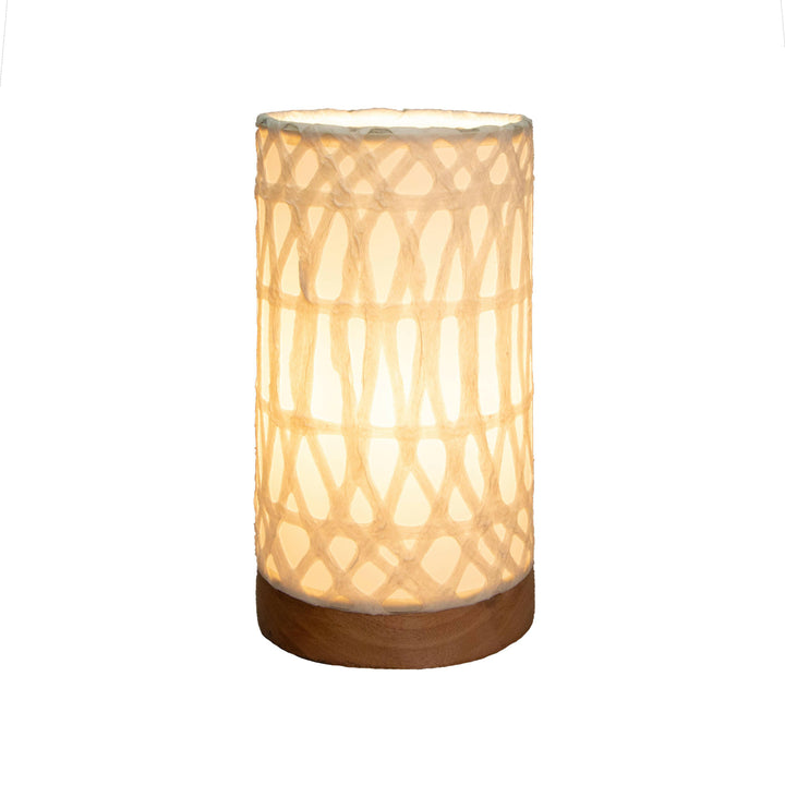 Mini Paper Cylinder Table Lamp | Artisans.