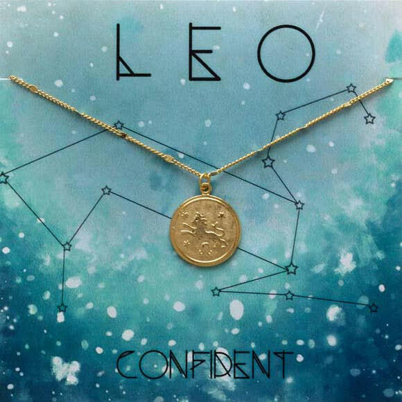 Zodiac Medallion Pendant Necklace — Astrological Sign Collection | Artisans.