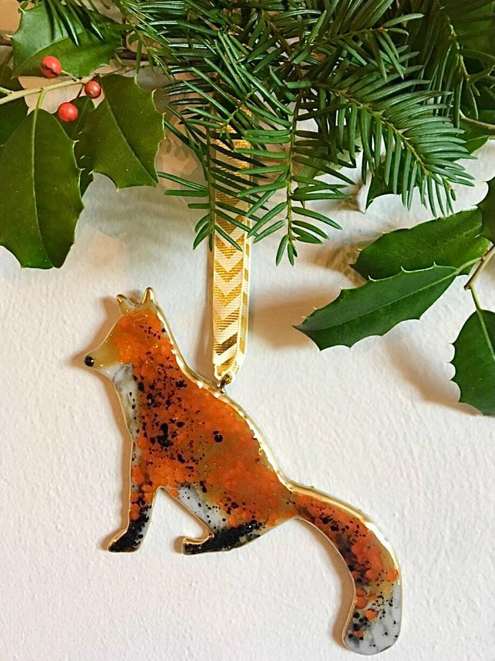 Wild Animals - Set of 5 - Holiday Ornaments / Suncatchers | Artisans.