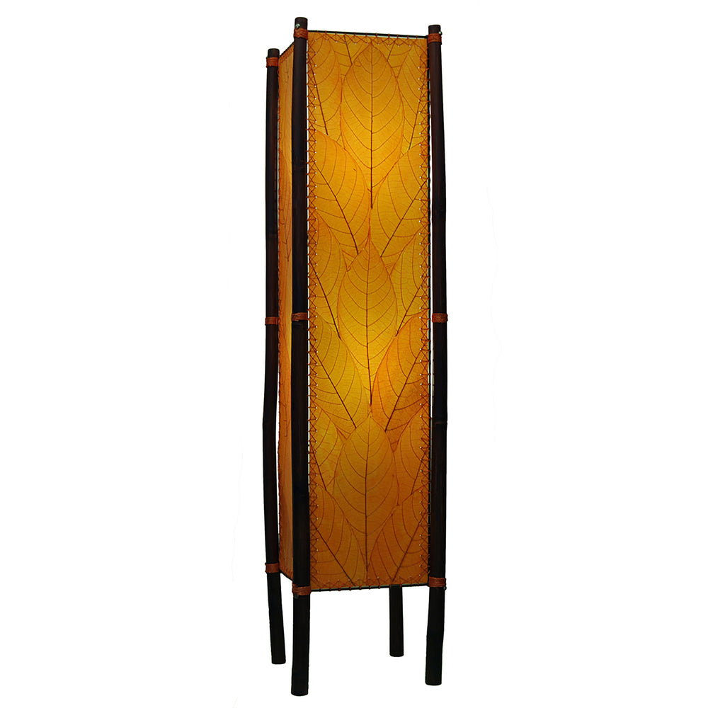 Fortune Large Floor Lamp — Made with Cocoa Leaves | Artisans.