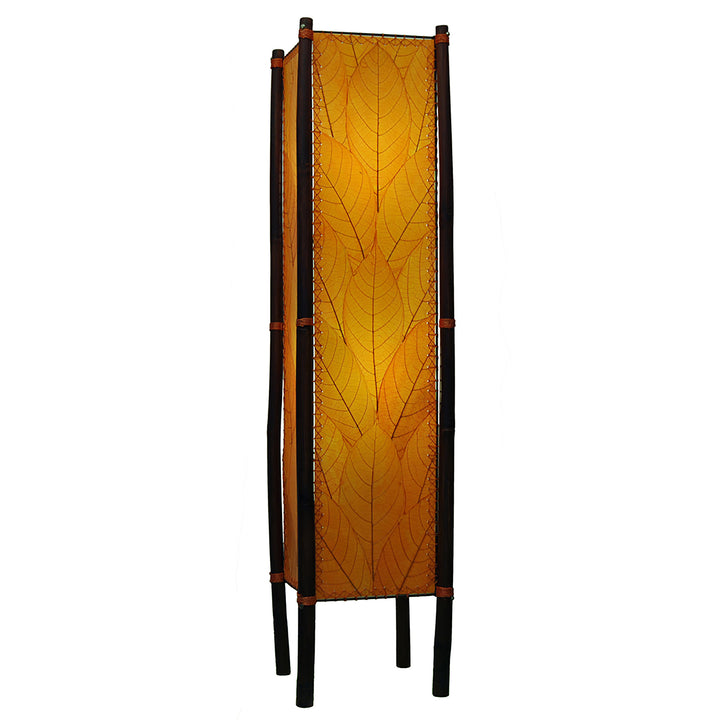 Fortune Large Floor Lamp — Made with Cocoa Leaves | Artisans.