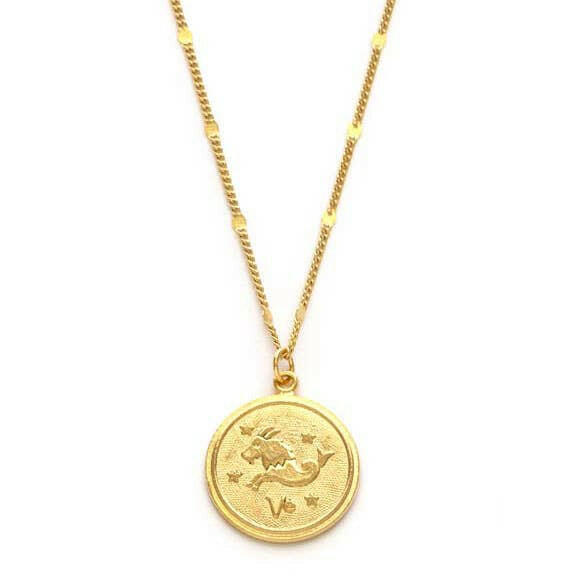 Zodiac Medallion Pendant Necklace — Astrological Sign Collection | Artisans.