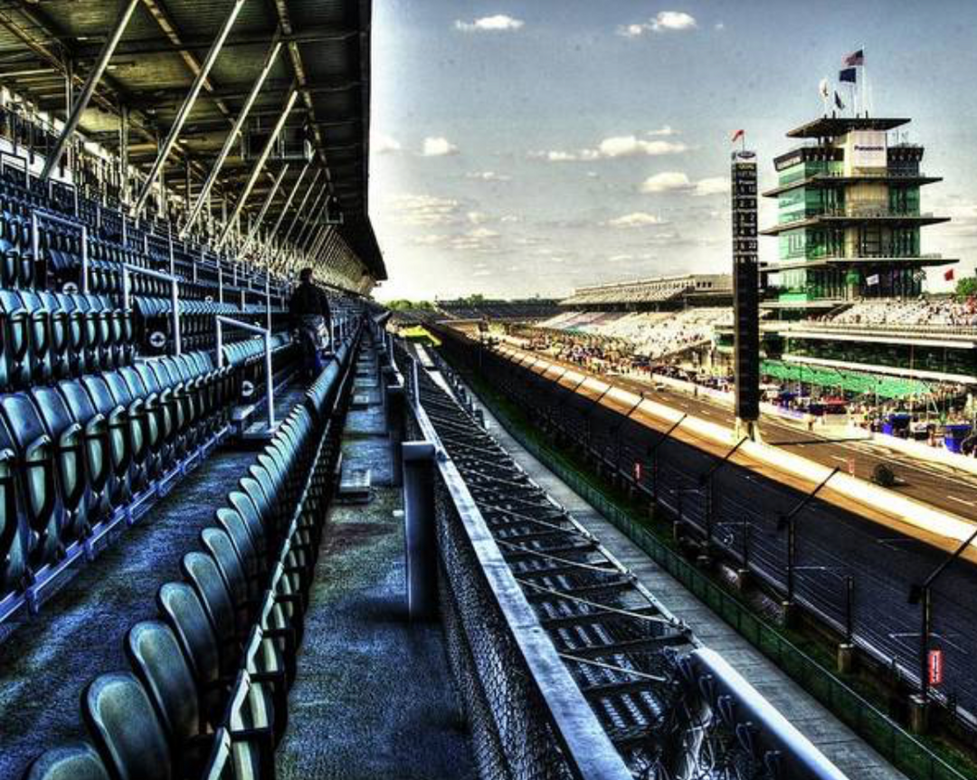 Southwest Stands at Indianapolis Motor Speedway HD Metal Print | Artisans.