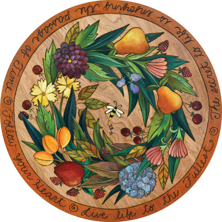 Lazy Susan 18" Collection — Assorted Themes Decorative Rotating Serving Tray for Home | Artisans.