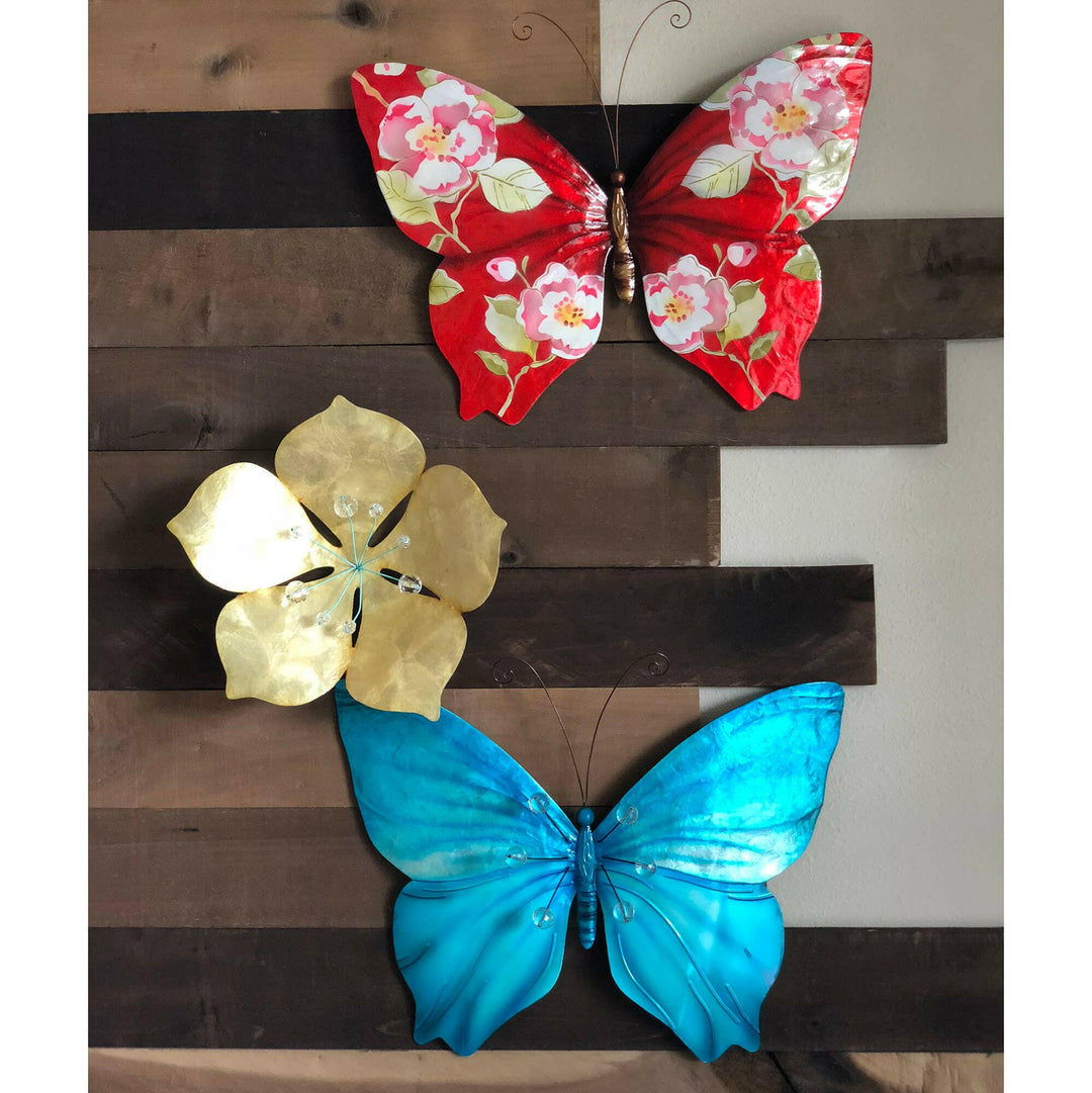 Butterfly Metal Wall Art Decorative Collection | Artisans.