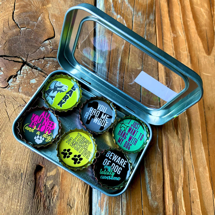 Bottlecap Magnet 6-packs in Themed Collections | Artisans.