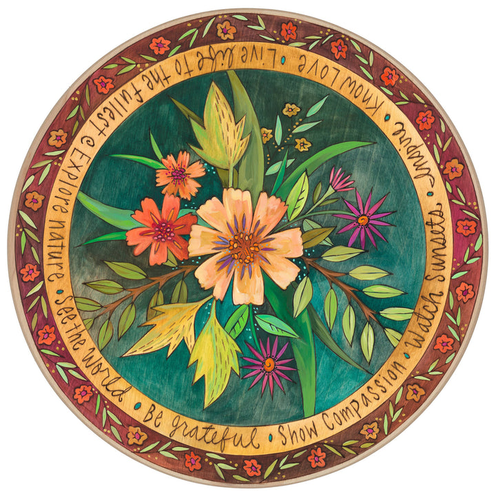 Lazy Susan 18" Collection — Assorted Themes Decorative Rotating Serving Tray for Home | Artisans.