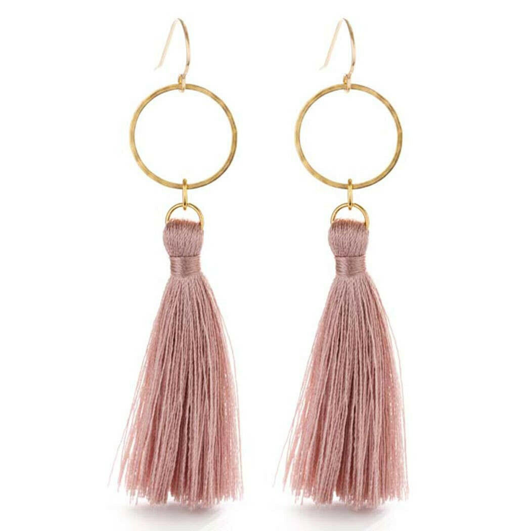 Tassel with Ring Earrings - Multiple Colors | Artisans.