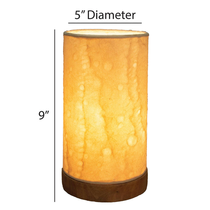 Mini Paper Cylinder Table Lamp | Artisans.