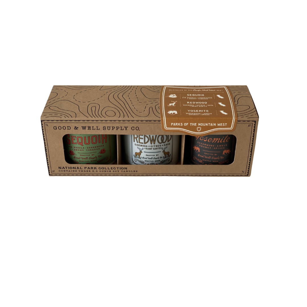National Parks of the Mountain West Mini Candle Gift Set | Artisans.