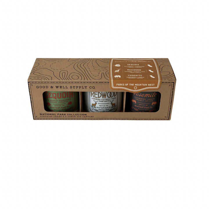 National Parks of the Mountain West Mini Candle Gift Set | Artisans.
