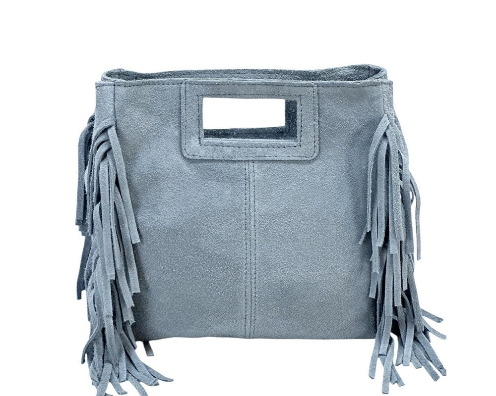 Drake Italian Leather Fringe Handbag - Assorted Colors