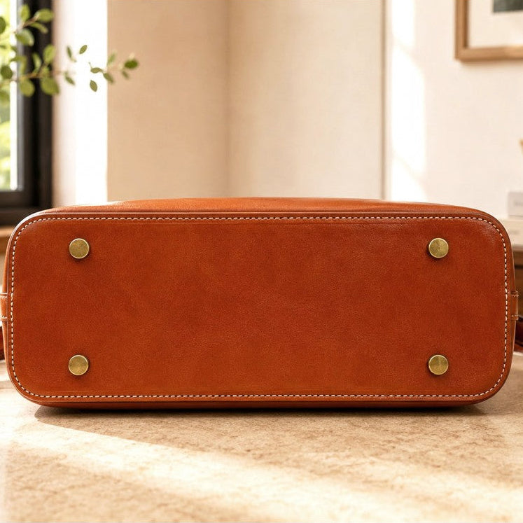 Artisans Lola Large Italian Leather tote bag from the bottom