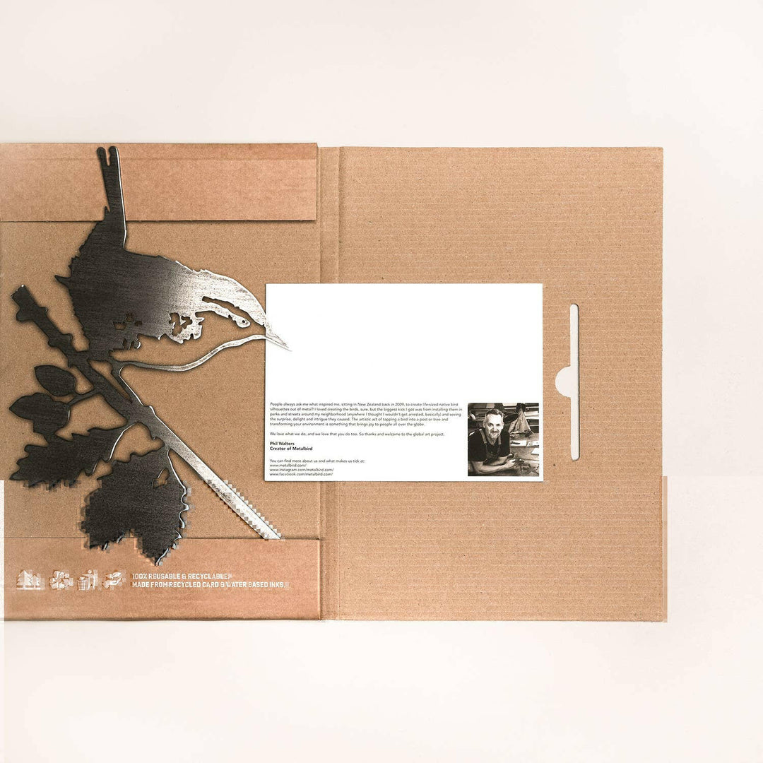 Wren Metalbird Garden Art | Artisans.