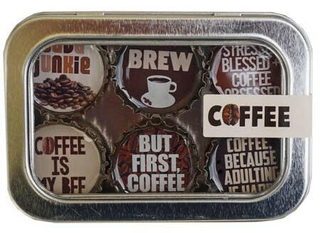 Bottlecap Magnet 6-packs in Themed Collections | Artisans.