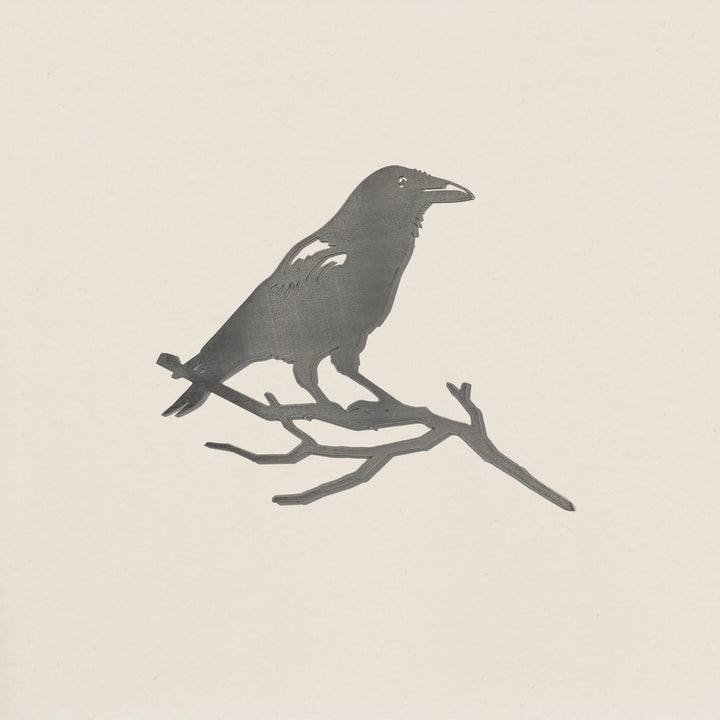 Crow Large Metalbird Garden Art