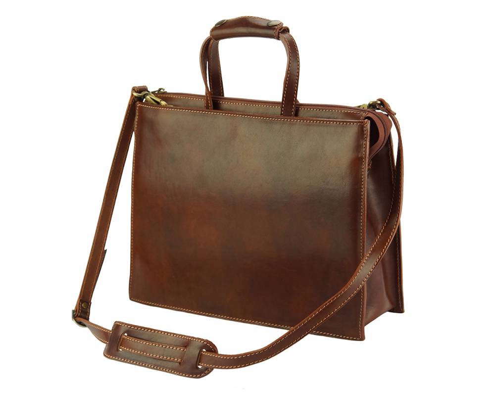 Hugo Italian Leather Tote Bag