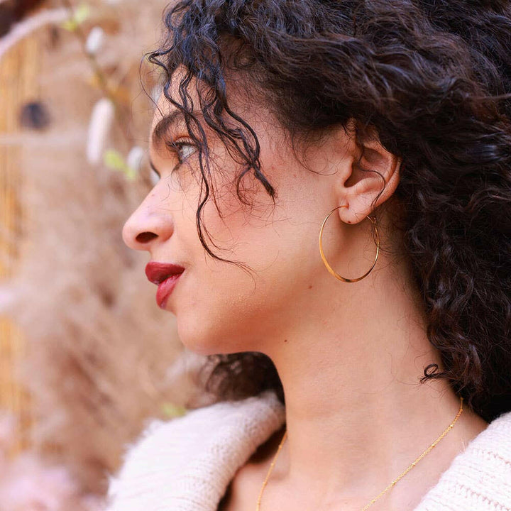 1.5" Classic Hoop Earrings | Artisans.