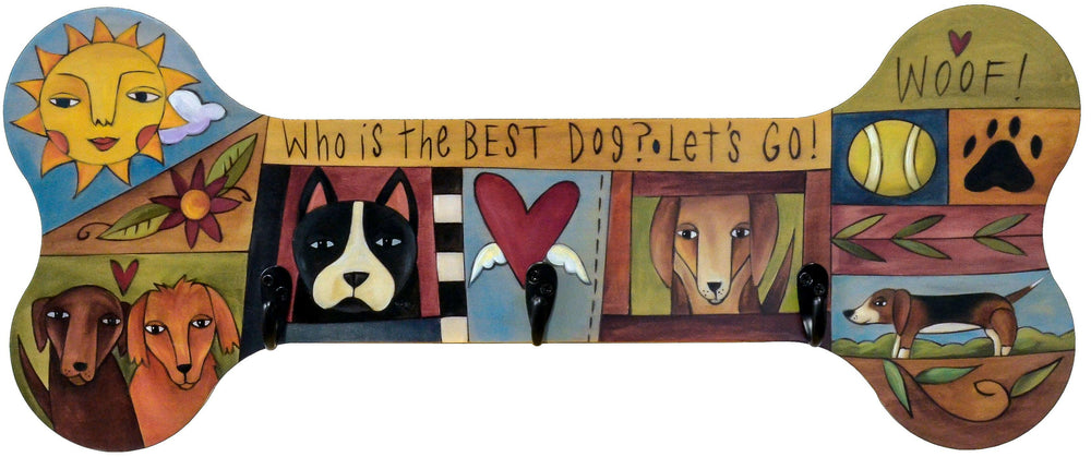 Dog Leash Rack Wall Hook Organizer | Artisans.