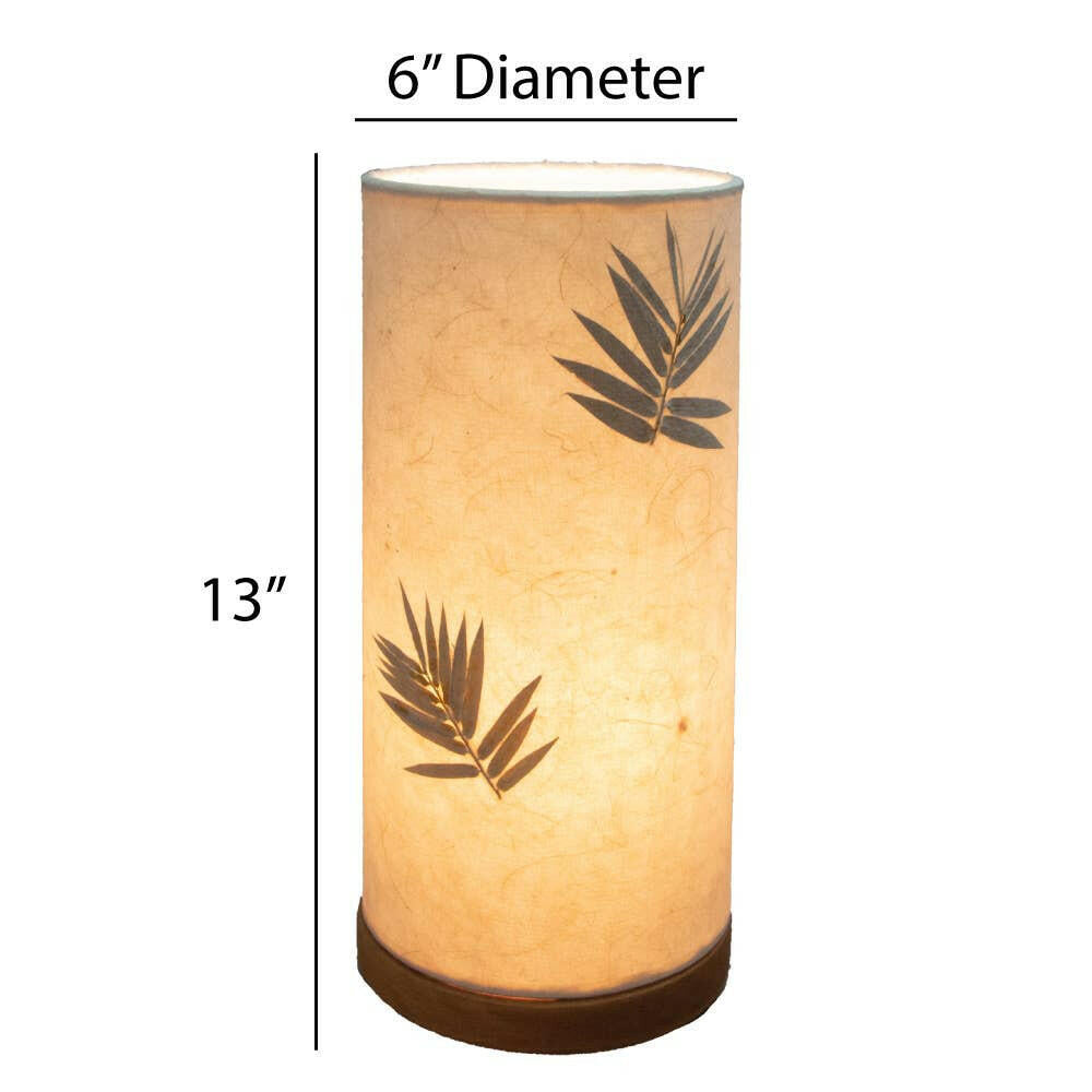 Cylinder Table Lamp with Paper Shade | Artisans.