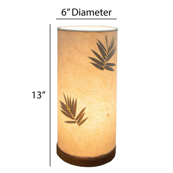 Cylinder Table Lamp with Paper Shade | Artisans.