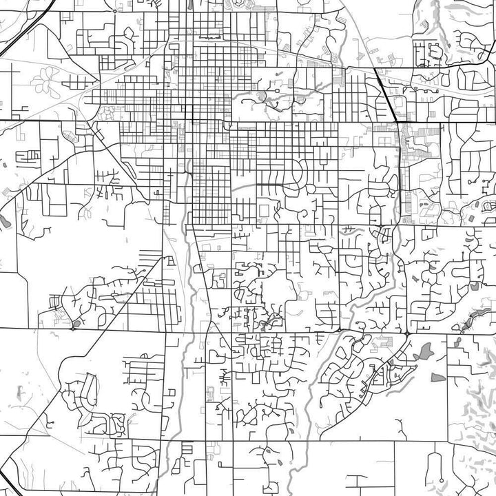 Bloomington IN Map Classic Style 12" x 18" Print | Artisans.