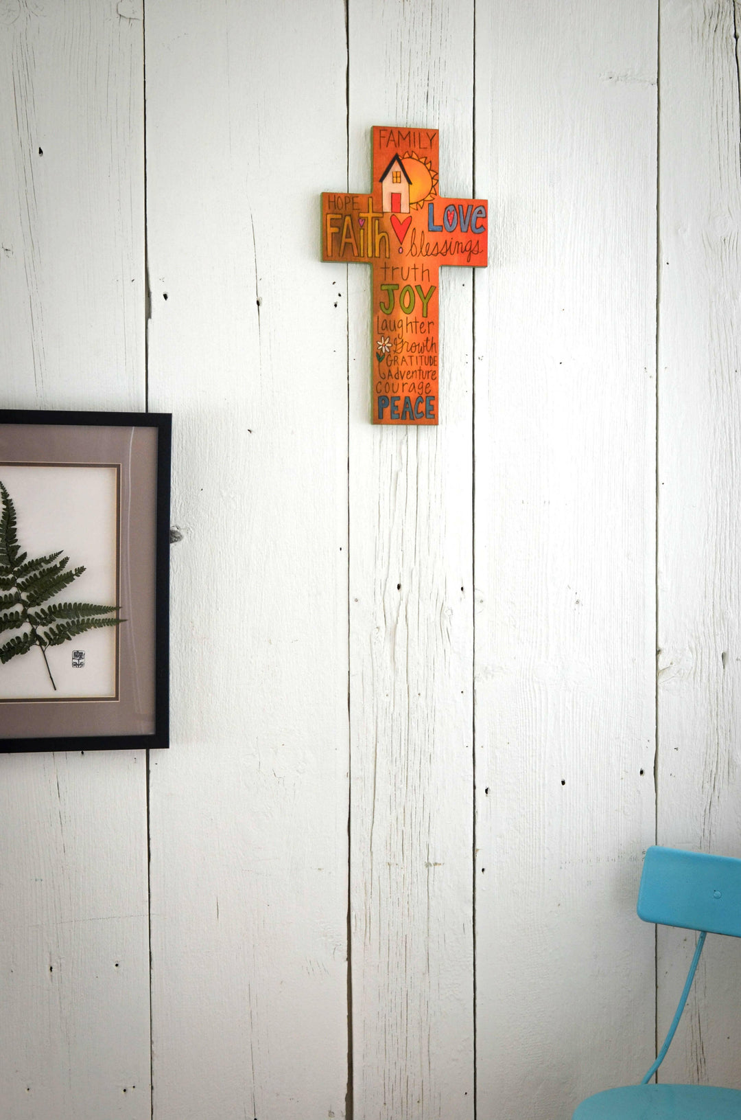 Inspirational Cross Plaque Wall Decor for Home, Family, Faith and Love | Artisans.