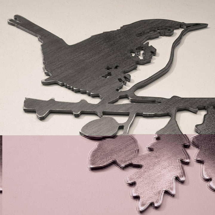 Wren Metalbird Garden Art | Artisans.