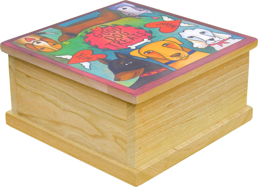 Playful Wooden Pet Treat Box Collection — Assorted Themes | Artisans.