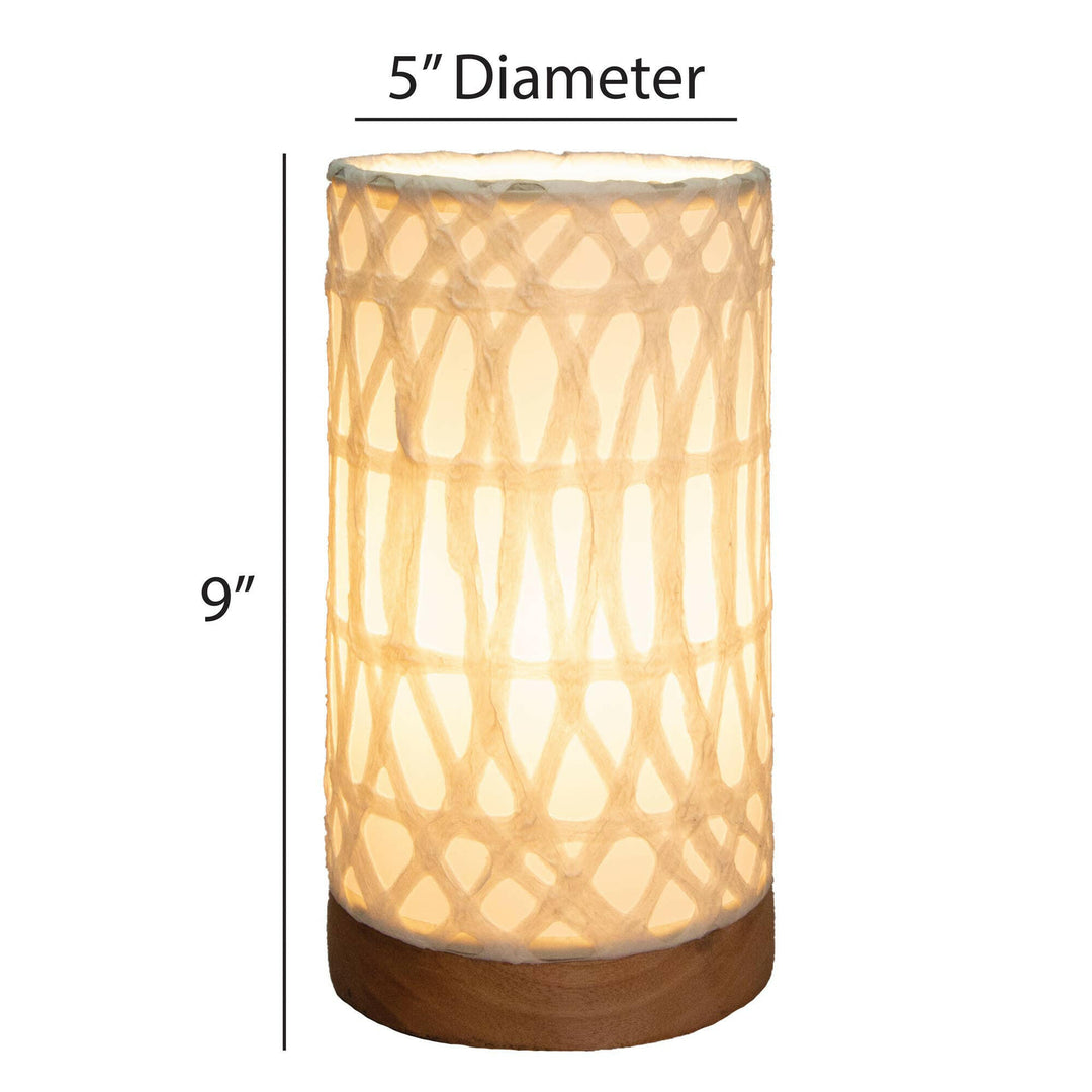 Mini Paper Cylinder Table Lamp | Artisans.