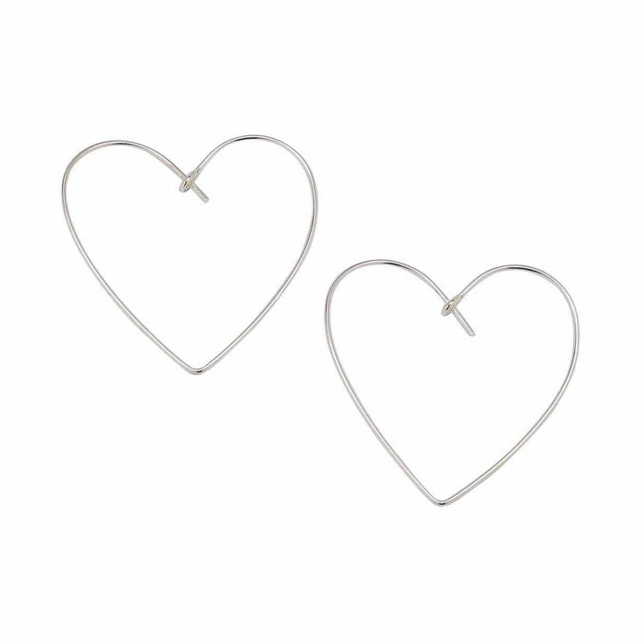 Heart Hoop Earrings | Artisans.