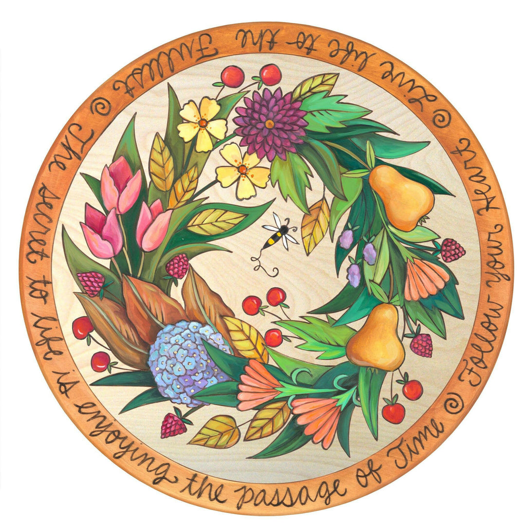 Lazy Susan 18" Collection — Assorted Themes Decorative Rotating Serving Tray for Home | Artisans.