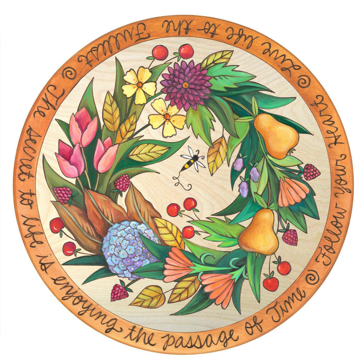 Lazy Susan 18" Collection — Assorted Themes Decorative Rotating Serving Tray for Home | Artisans.