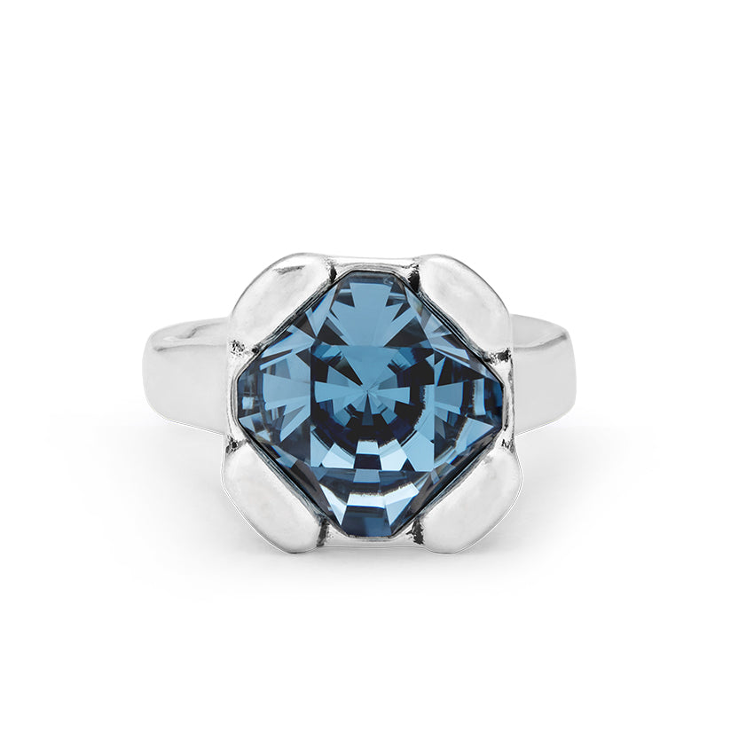 UNOde50 Rock n' Blue Silver Ring | Artisans.