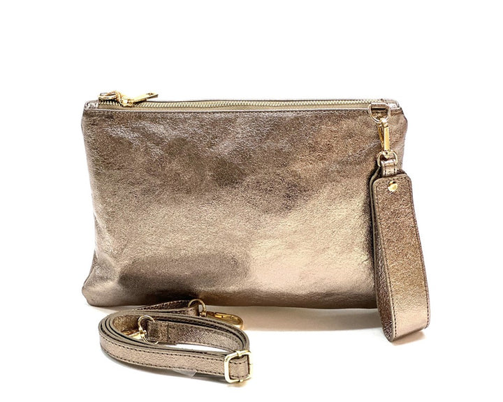 Aria Italian Leather Pochette - Assorted Colors