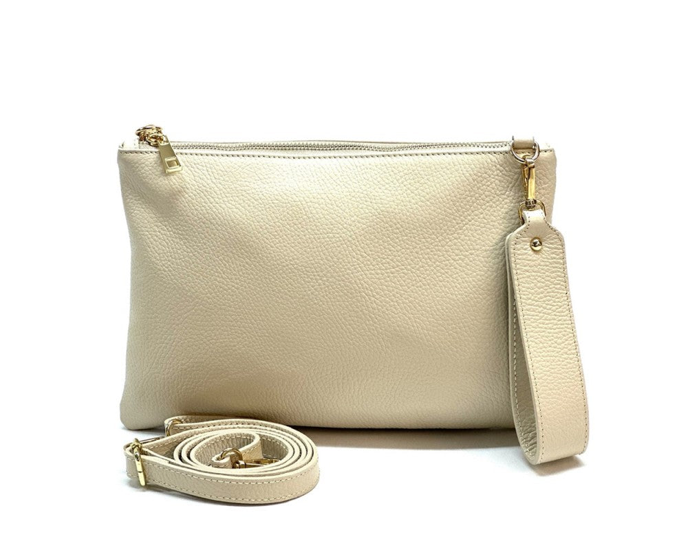 Aria Italian Leather Pochette - Assorted Colors