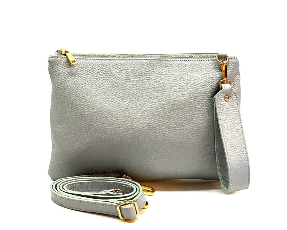 Aria Italian Leather Pochette - Assorted Colors