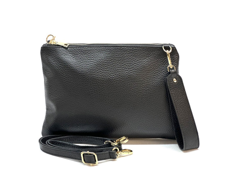 Aria Italian Leather Pochette - Assorted Colors